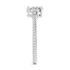 0.74 Carat Oval-Cut Diamond Engagement Ring