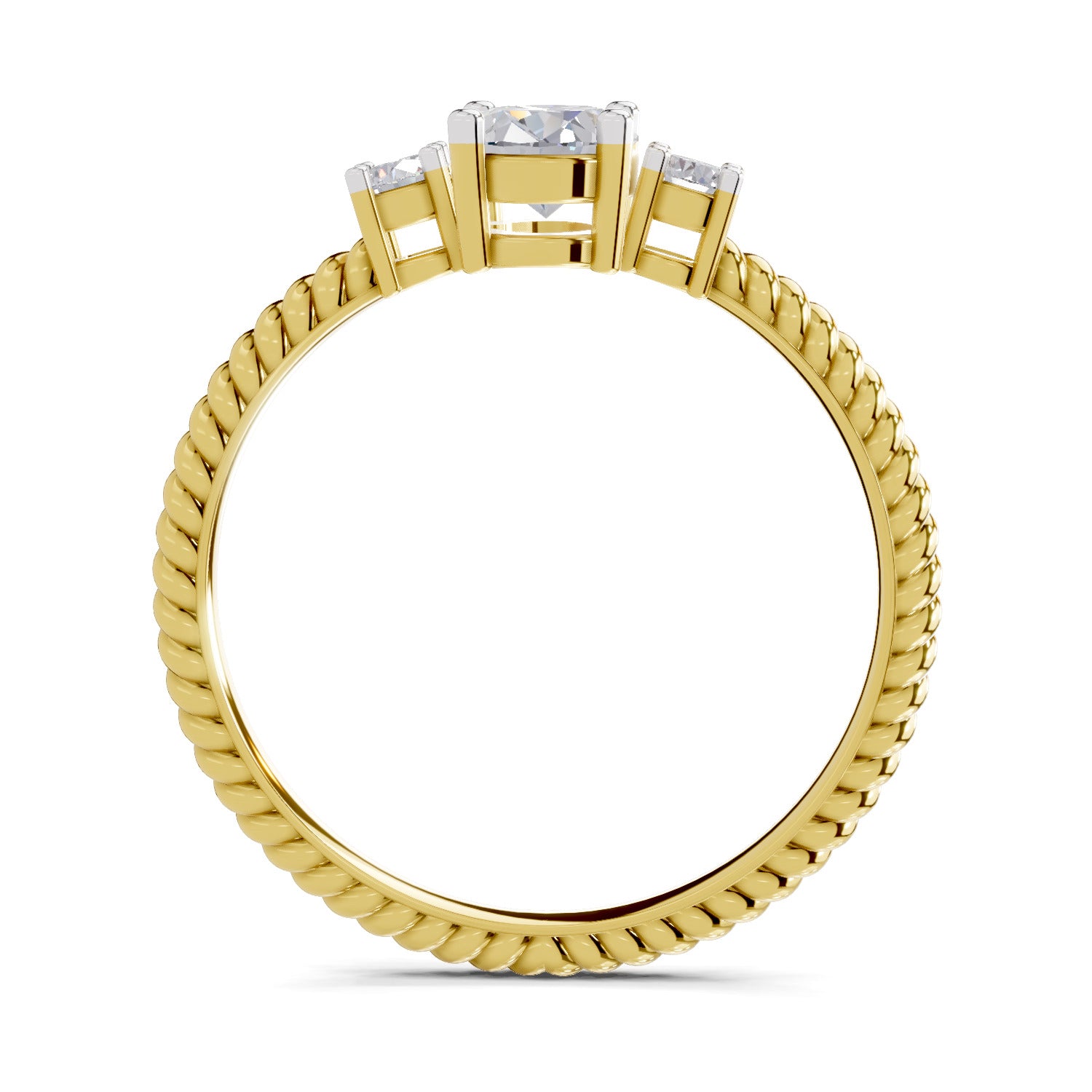 0.74 Carat Oval-Cut Diamond Engagement Ring