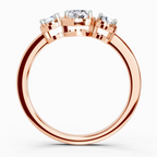 0.88 Carat Nova Trinity Promise Engagement Ring