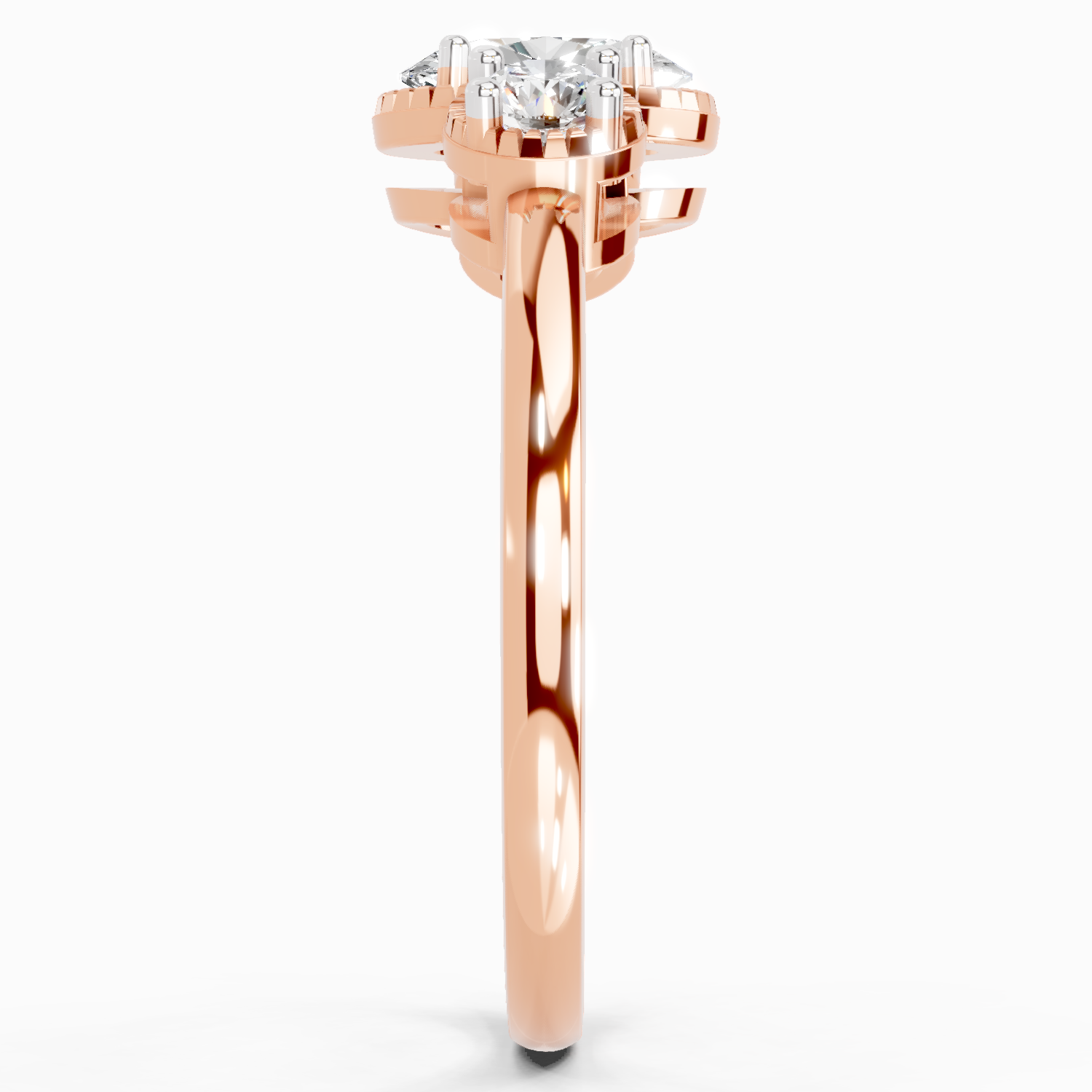 0.88 Carat Nova Trinity Promise Engagement Ring