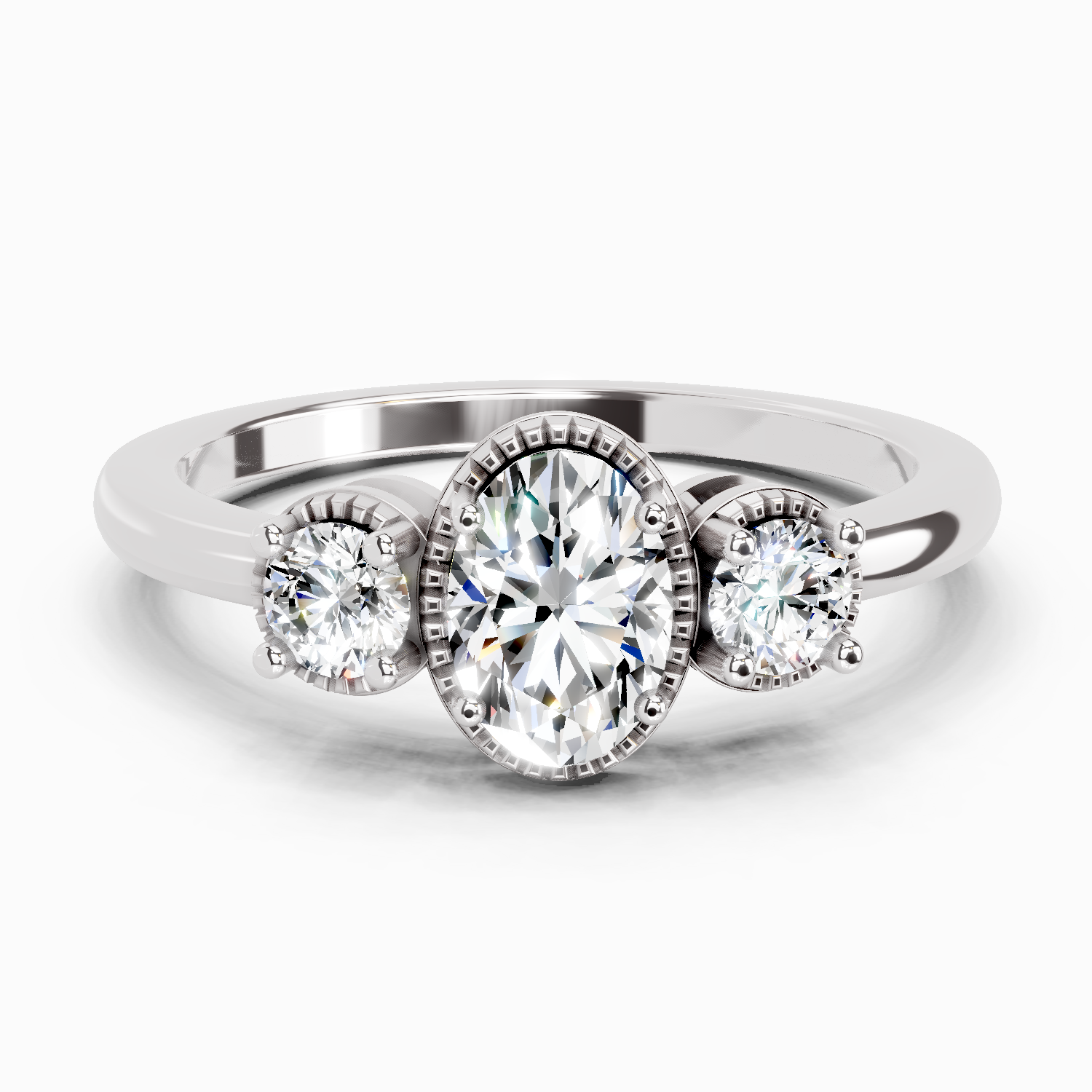 0.88 Carat Nova Trinity Promise Engagement Ring