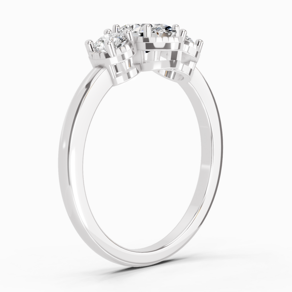 0.88 Carat Nova Trinity Promise Engagement Ring