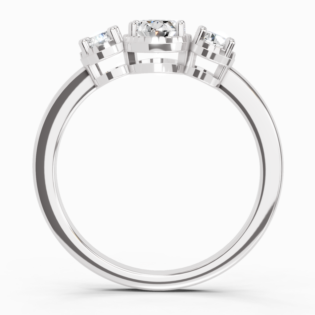 0.88 Carat Nova Trinity Promise Engagement Ring