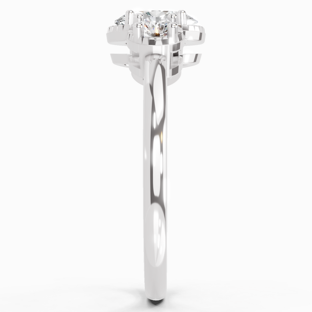 0.88 Carat Nova Trinity Promise Engagement Ring