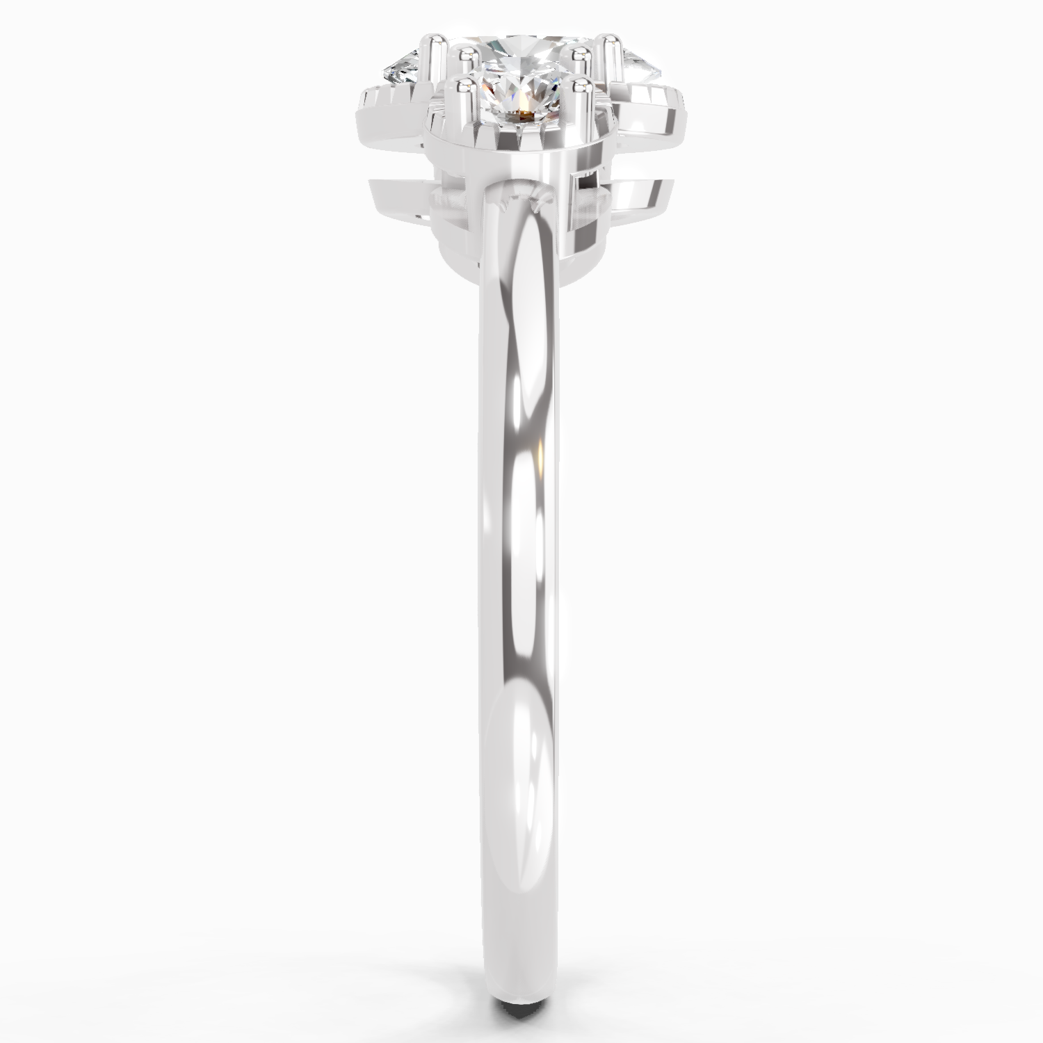 0.88 Carat Nova Trinity Promise Engagement Ring