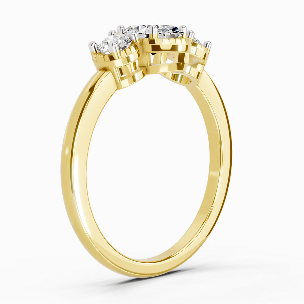 0.88 Carat Nova Trinity Promise Engagement Ring
