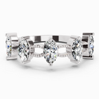1.10 Carat Oval Shape Diamond Band Ring