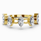 1.10 Carat Oval Shape Diamond Band Ring
