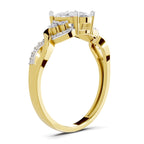 2.19 Carat Oval Shape Swirl Engagement Ring