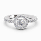0.67 Carat Halo Diamond Engagement Ring