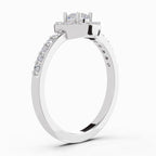 0.67 Carat Halo Diamond Engagement Ring