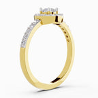 0.67 Carat Halo Diamond Engagement Ring