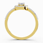 0.67 Carat Halo Diamond Engagement Ring