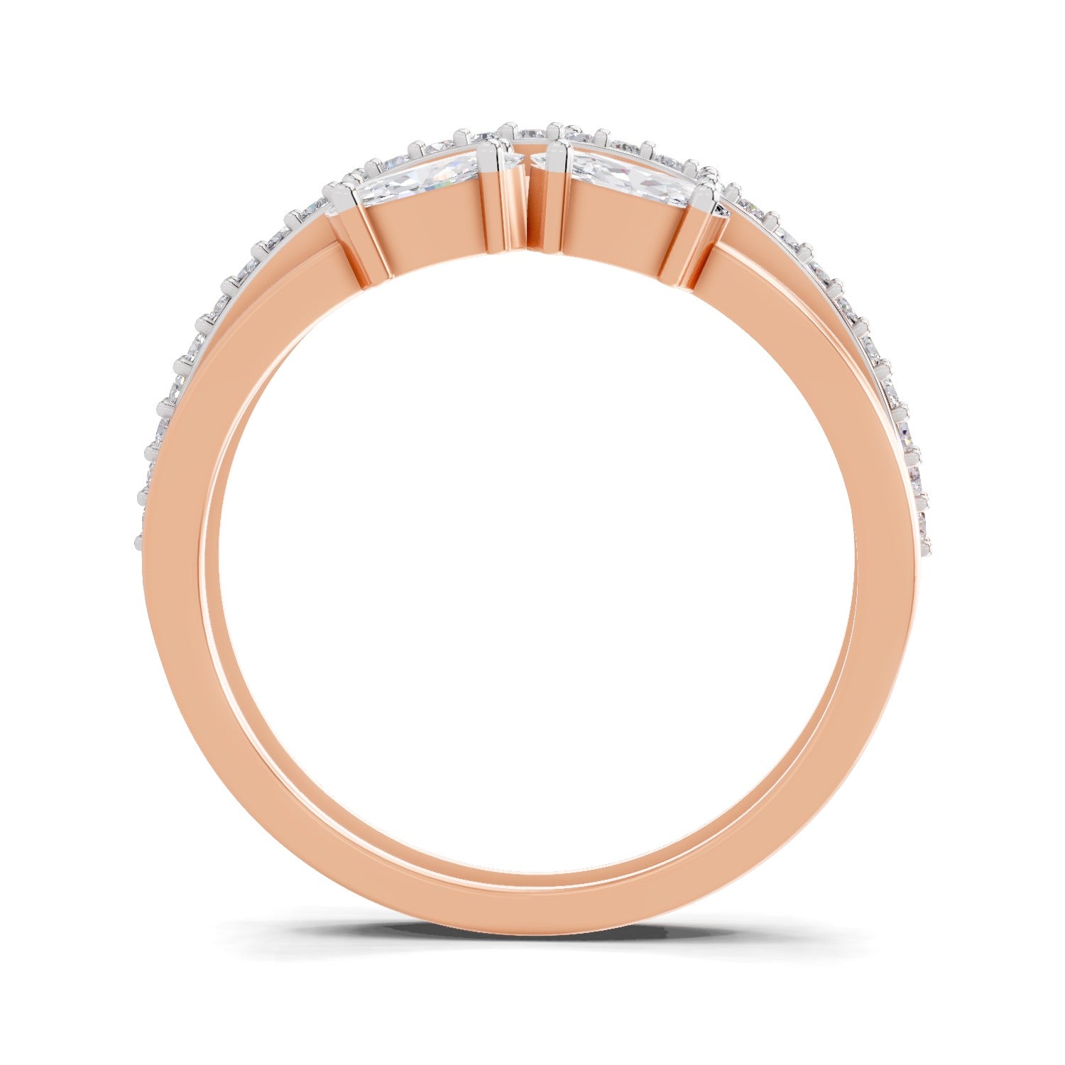 1.36 Carat Quadra Oval Engagement Ring