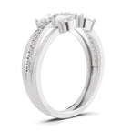 1.36 Carat Quadra Oval Engagement Ring