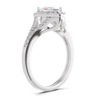 1.35 Carat Oval Shape Halo Engagement Ring