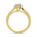 1.35 Carat Oval Shape Halo Engagement Ring