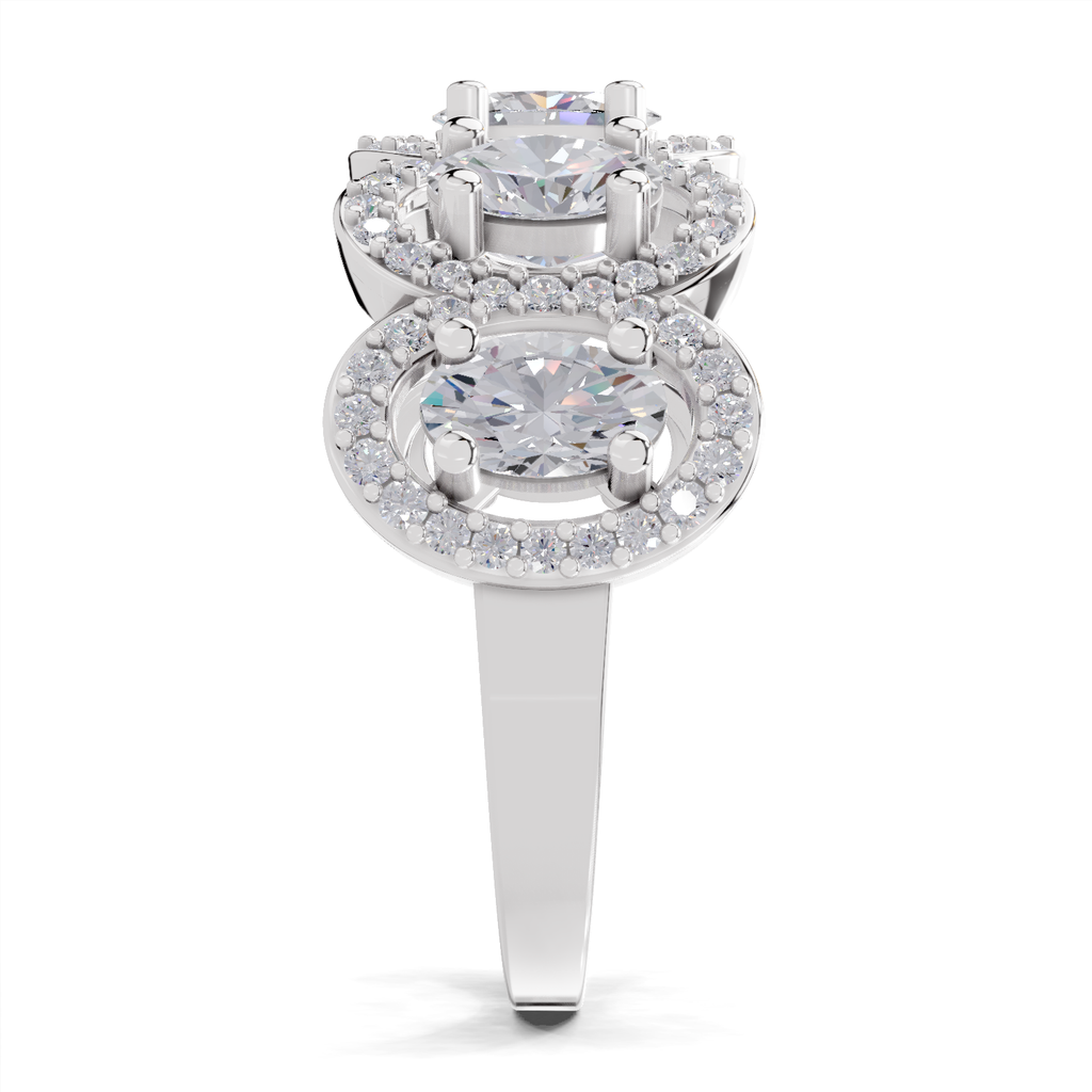 2.16 Carat Eternal Ovals Promise Engagement Ring