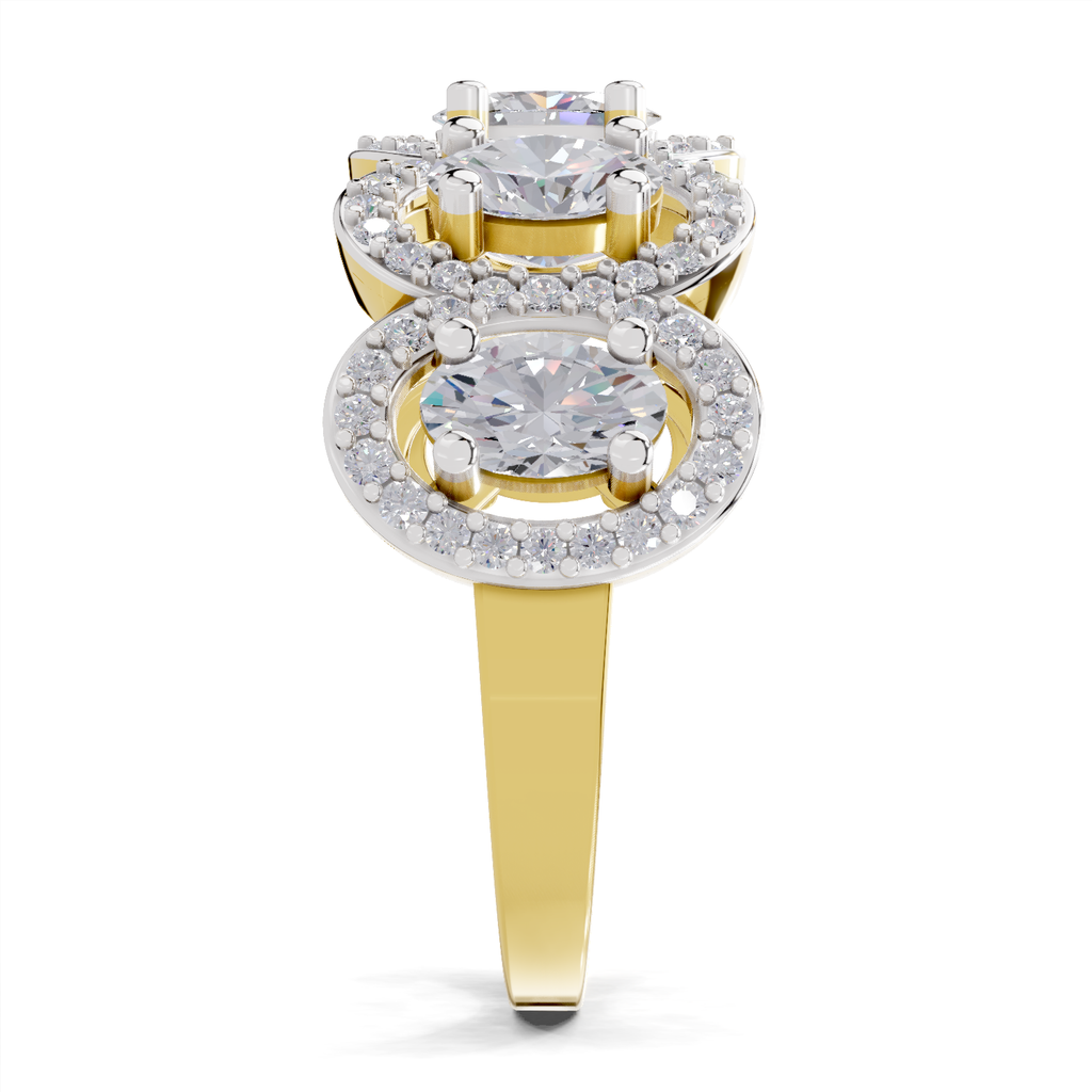 2.16 Carat Eternal Ovals Promise Engagement Ring