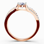 1.15 Carat Round Split Shank Ring