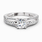 1.15 Carat Round Split Shank Ring