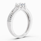 1.15 Carat Round Split Shank Ring