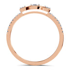 Sparkles 0.16 Ct Infinity Diamond Engagement Ring in 14K Gold