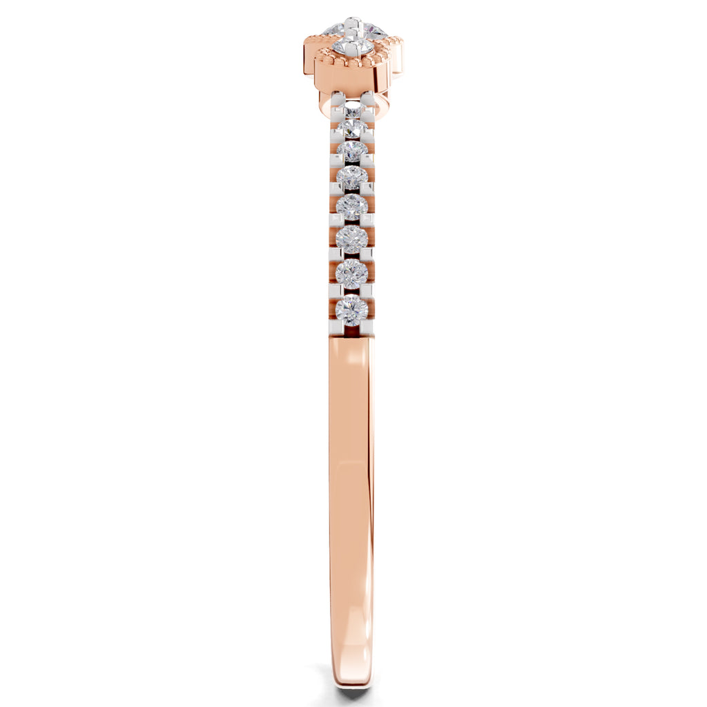 Sparkles 0.16 Ct Infinity Diamond Engagement Ring in 14K Gold