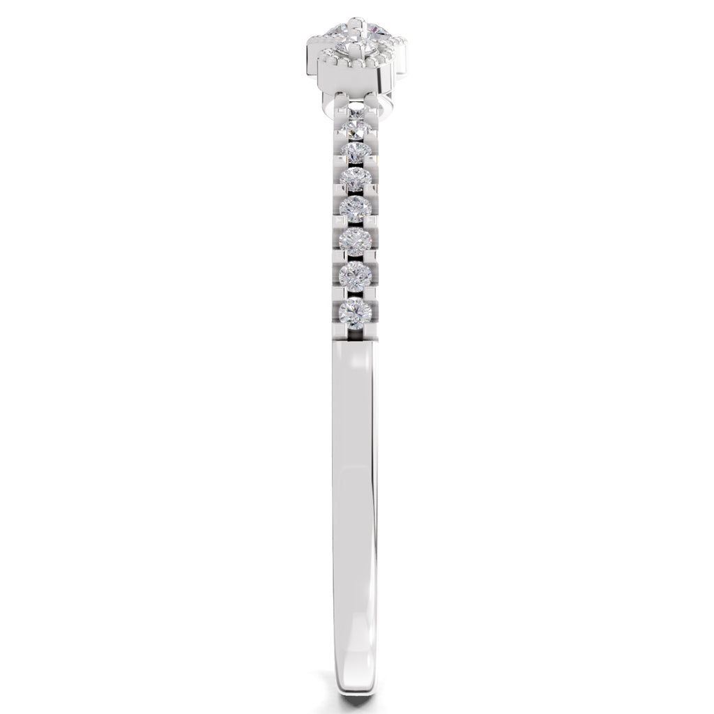 Sparkles 0.16 Ct Infinity Diamond Engagement Ring in 14K Gold
