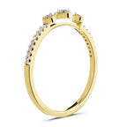 Sparkles 0.16 Ct Infinity Diamond Engagement Ring in 14K Gold