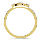 Sparkles 0.16 Ct Infinity Diamond Engagement Ring in 14K Gold