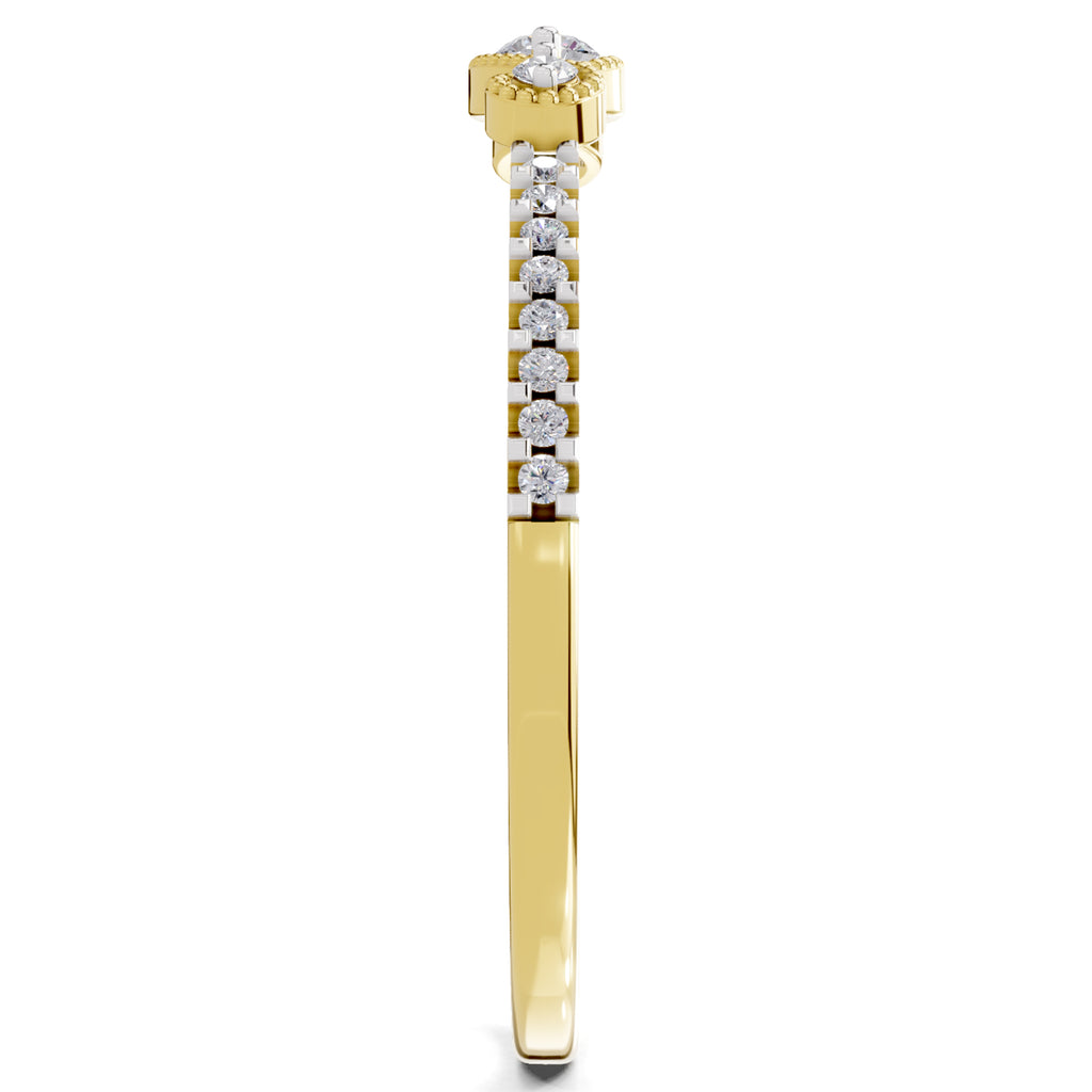 Sparkles 0.16 Ct Infinity Diamond Engagement Ring in 14K Gold