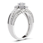 0.6 Carat Circle Halo Engagement Ring
