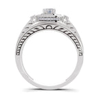 0.6 Carat Circle Halo Engagement Ring
