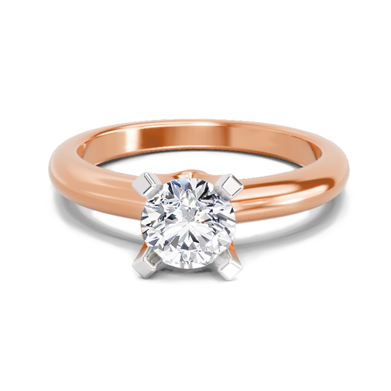 0.8 Carat Round Solitaire Ring FG VS Diamond