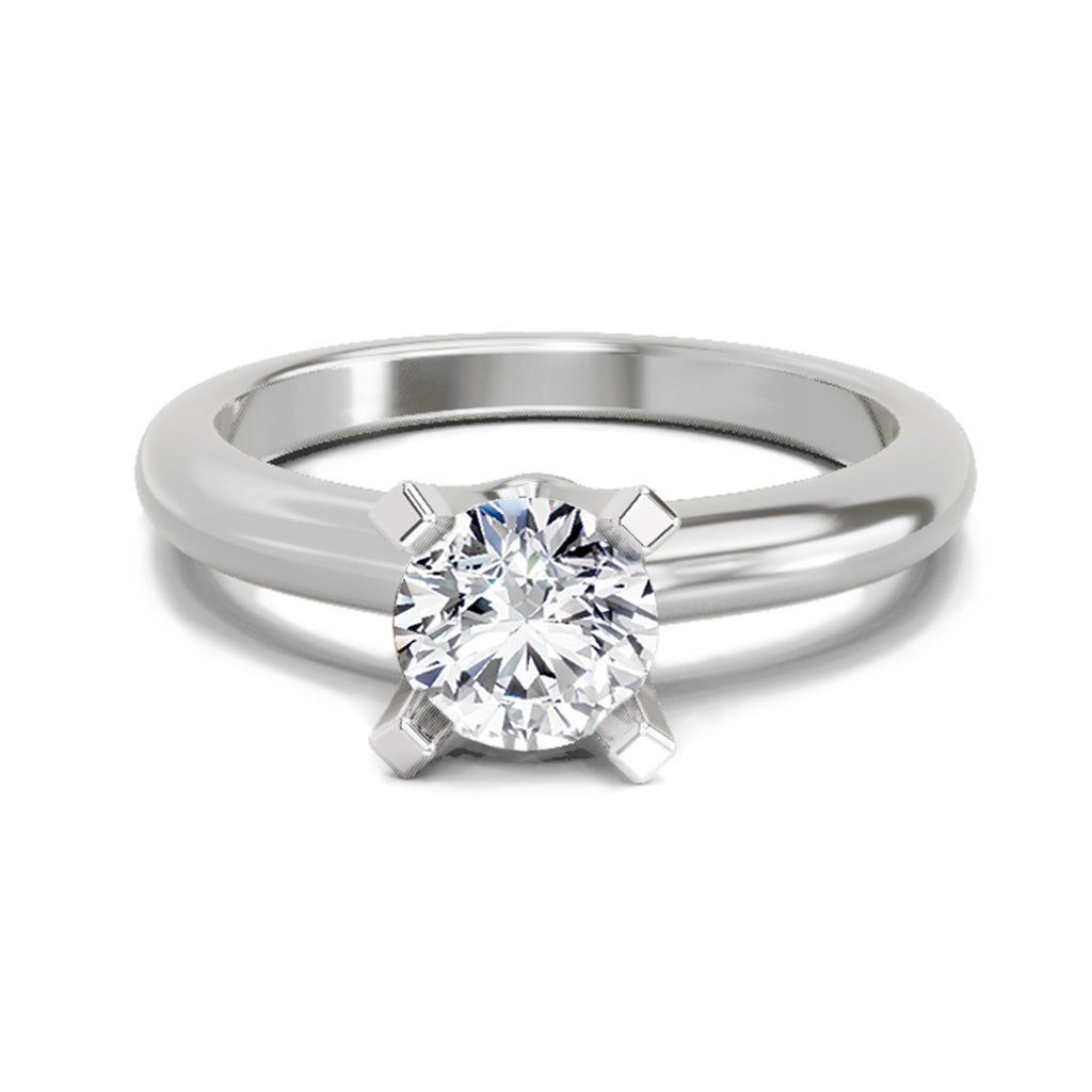 0.8 Carat Round Solitaire Ring FG VS Diamond