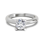 0.8 Carat Round Solitaire Ring FG VS Diamond