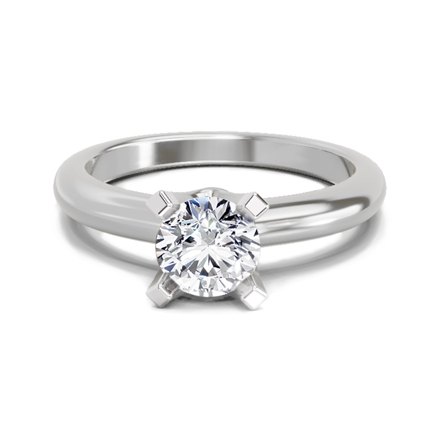 0.8 Carat Round Solitaire Ring FG VS Diamond