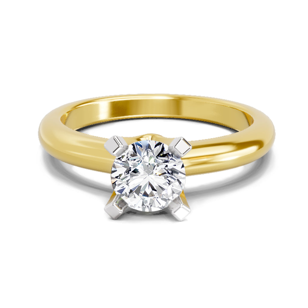 0.8 Carat Round Solitaire Ring FG VS Diamond