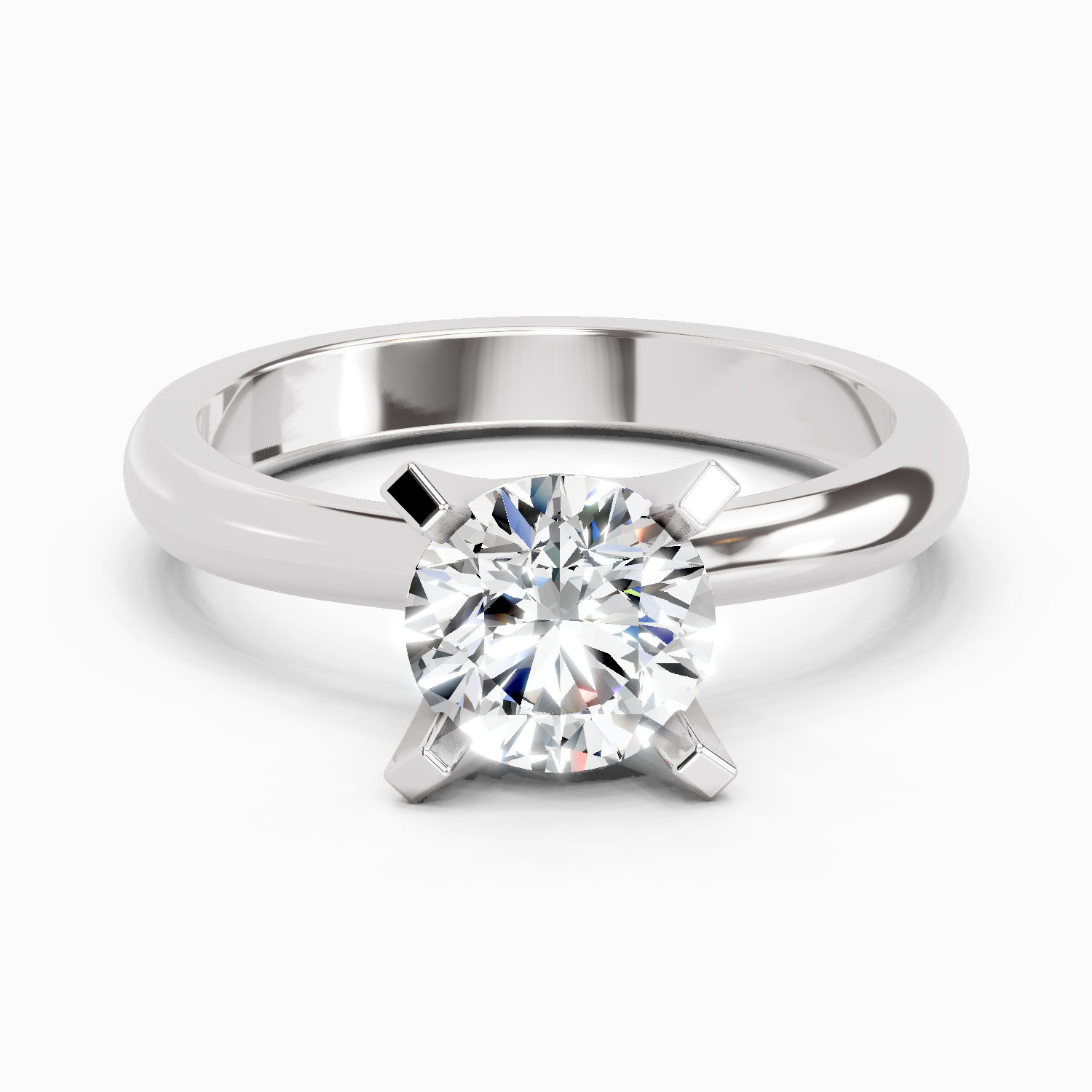 1 Carat 4 Prong Solitaire Diamond Ring