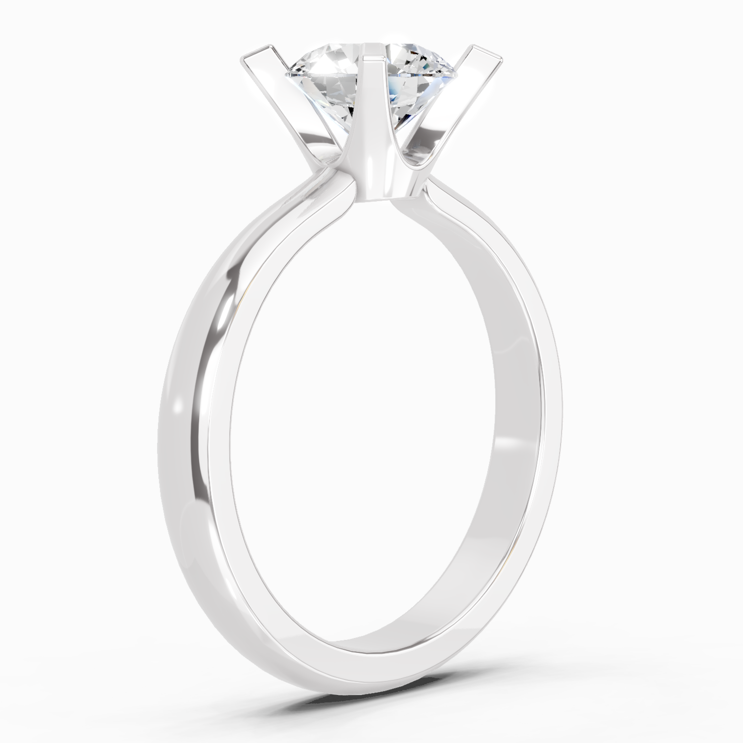 1 Carat 4 Prong Solitaire Diamond Ring