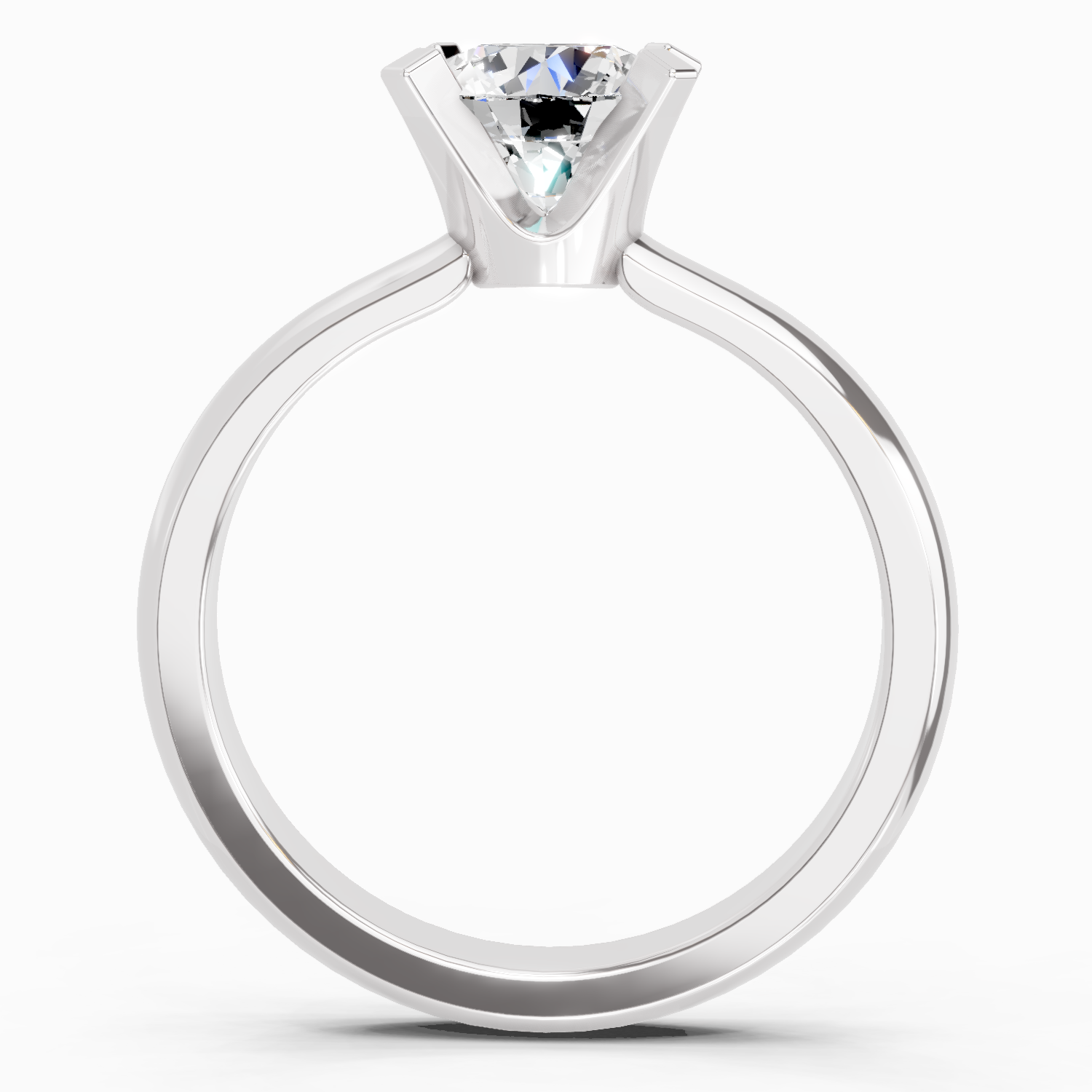 1 Carat 4 Prong Solitaire Diamond Ring