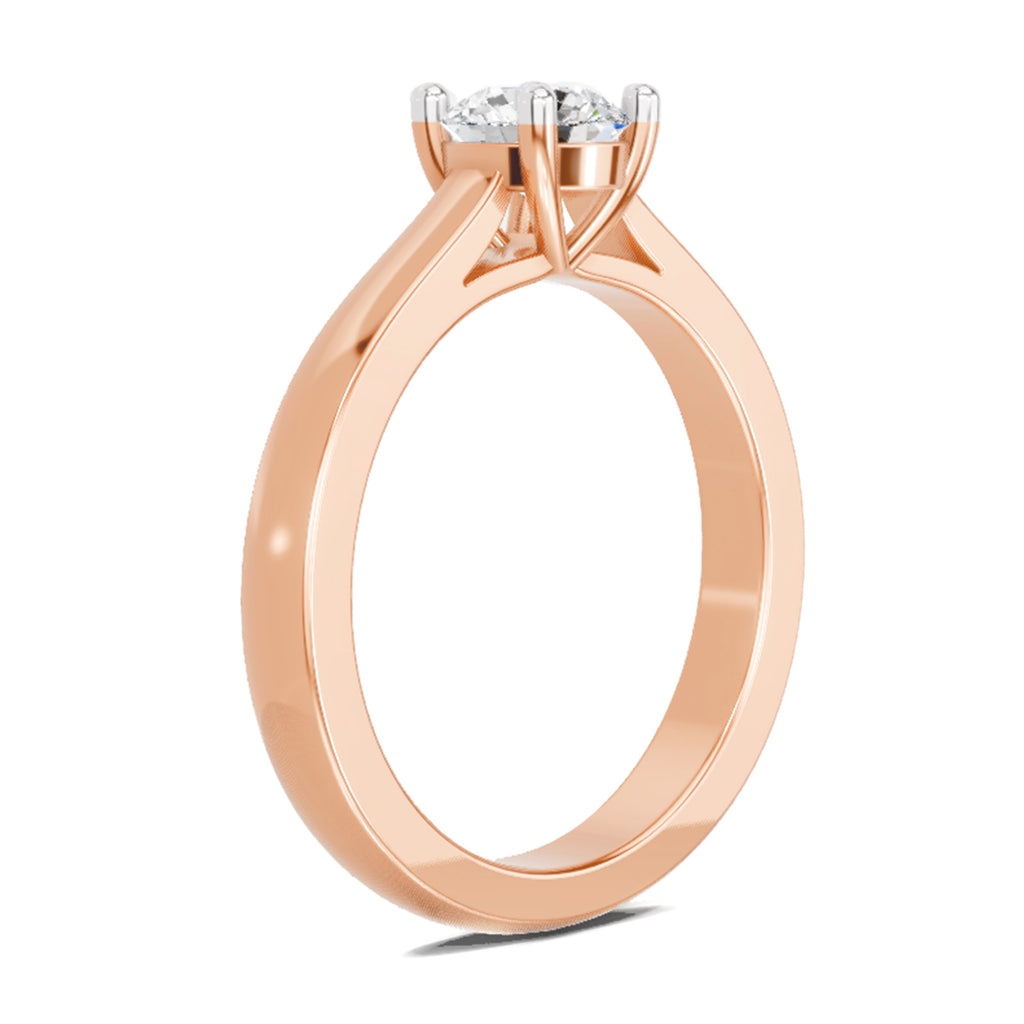 0.7 Carat Round Solitaire Ring FG VS Diamond