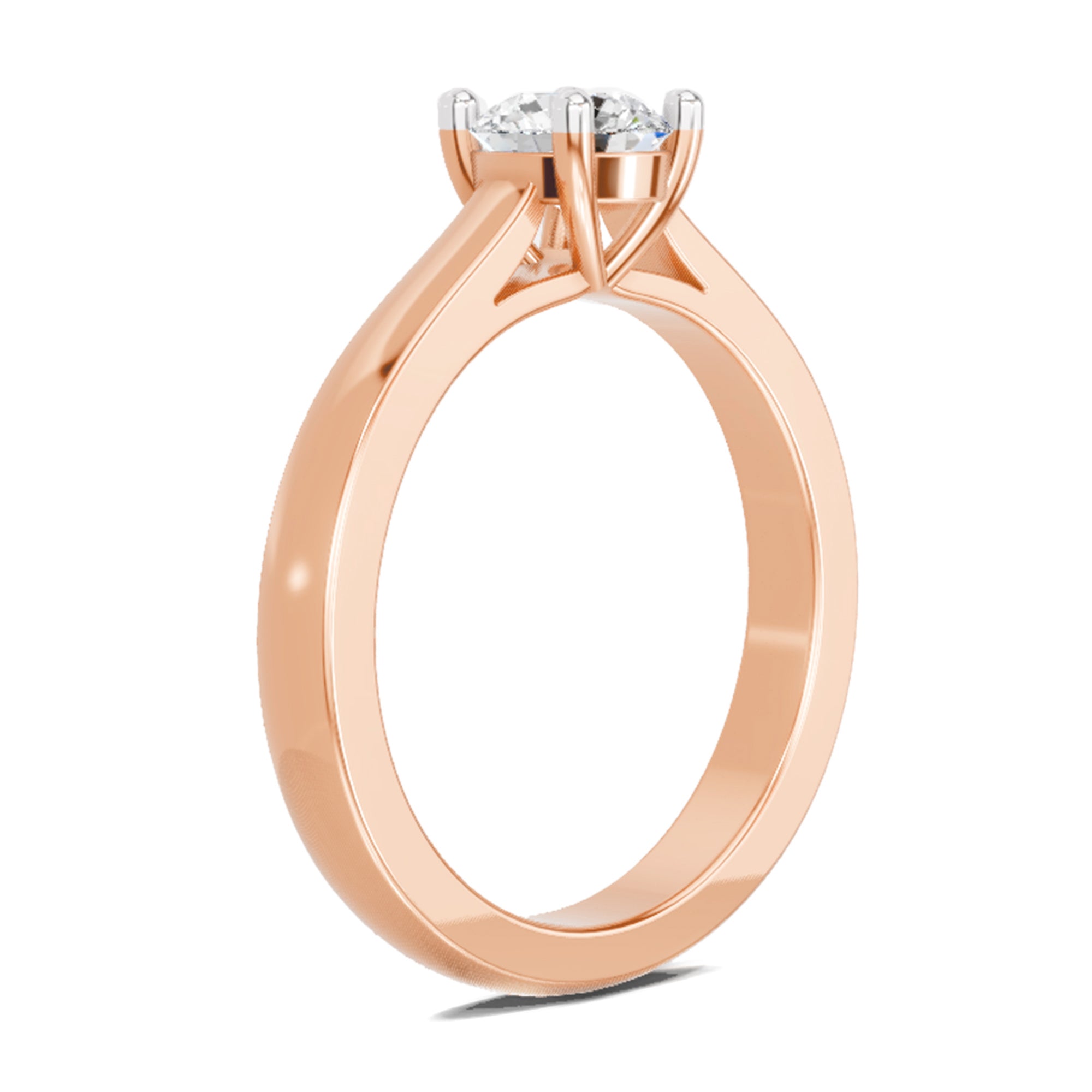 0.7 Carat Round Solitaire Ring FG VS Diamond