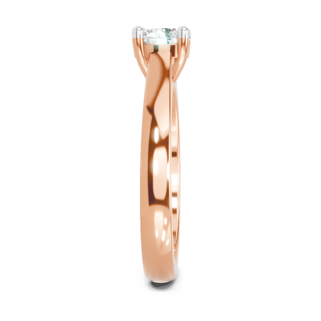 0.7 Carat Round Solitaire Ring FG VS Diamond