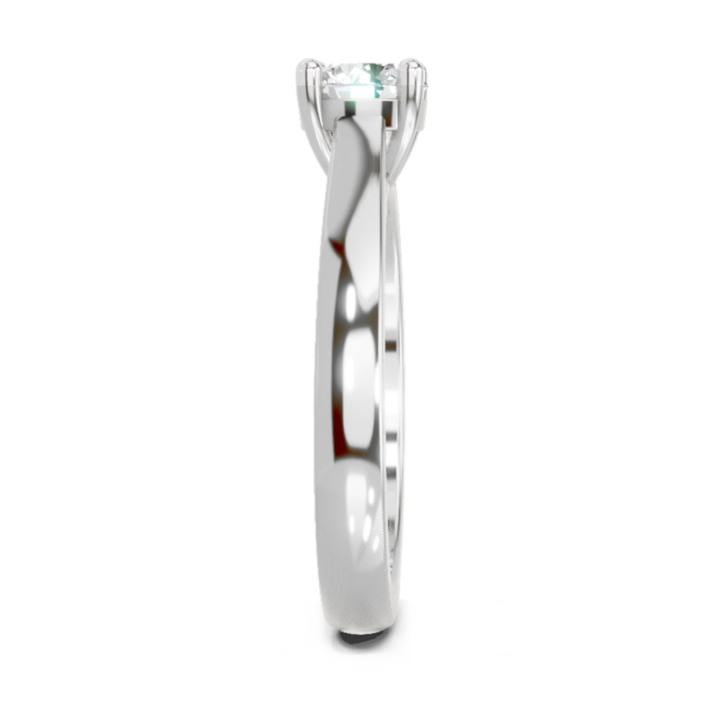 0.7 Carat Round Solitaire Ring FG VS Diamond