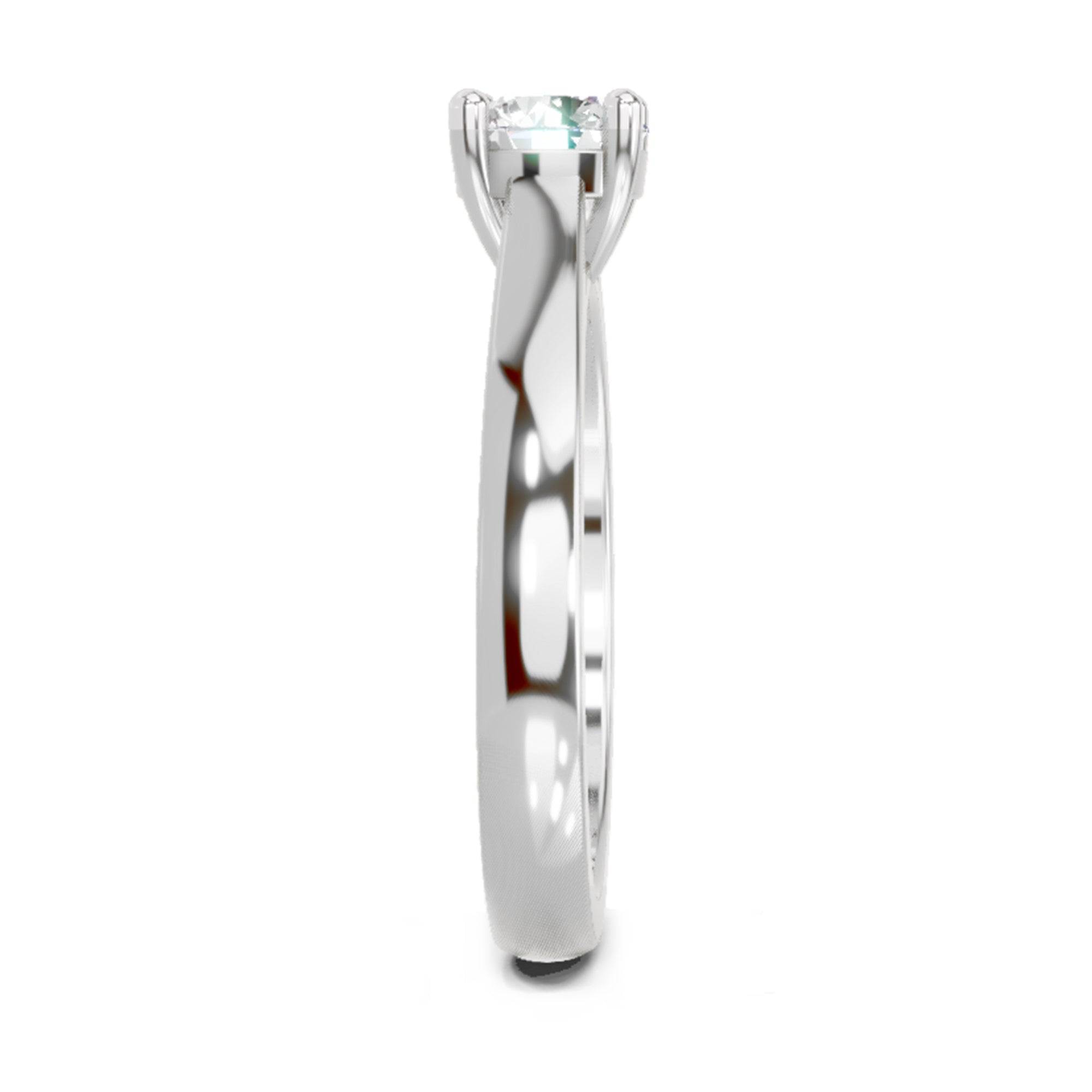 0.7 Carat Round Solitaire Ring FG VS Diamond