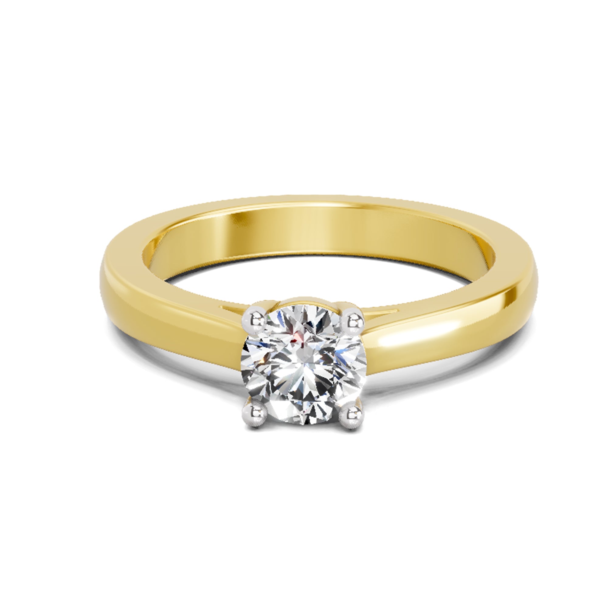 0.7 Carat Round Solitaire Ring FG VS Diamond