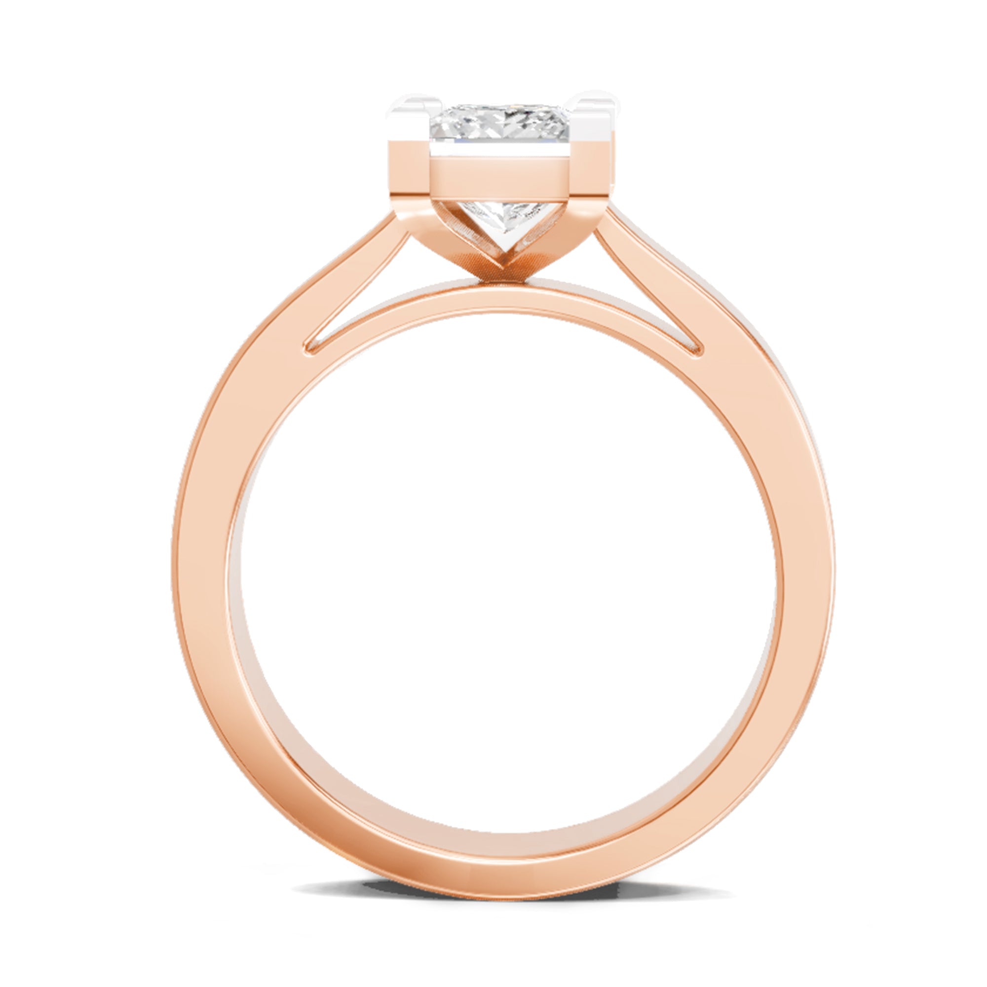0.85 Carat Princess Cut Solitaire Ring FG VS Diamond