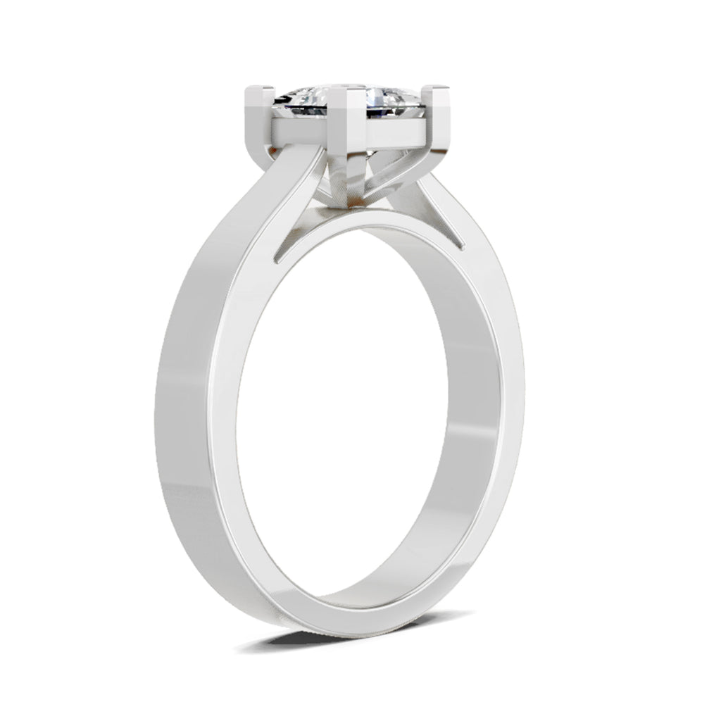 0.85 Carat Princess Cut Solitaire Ring FG VS Diamond